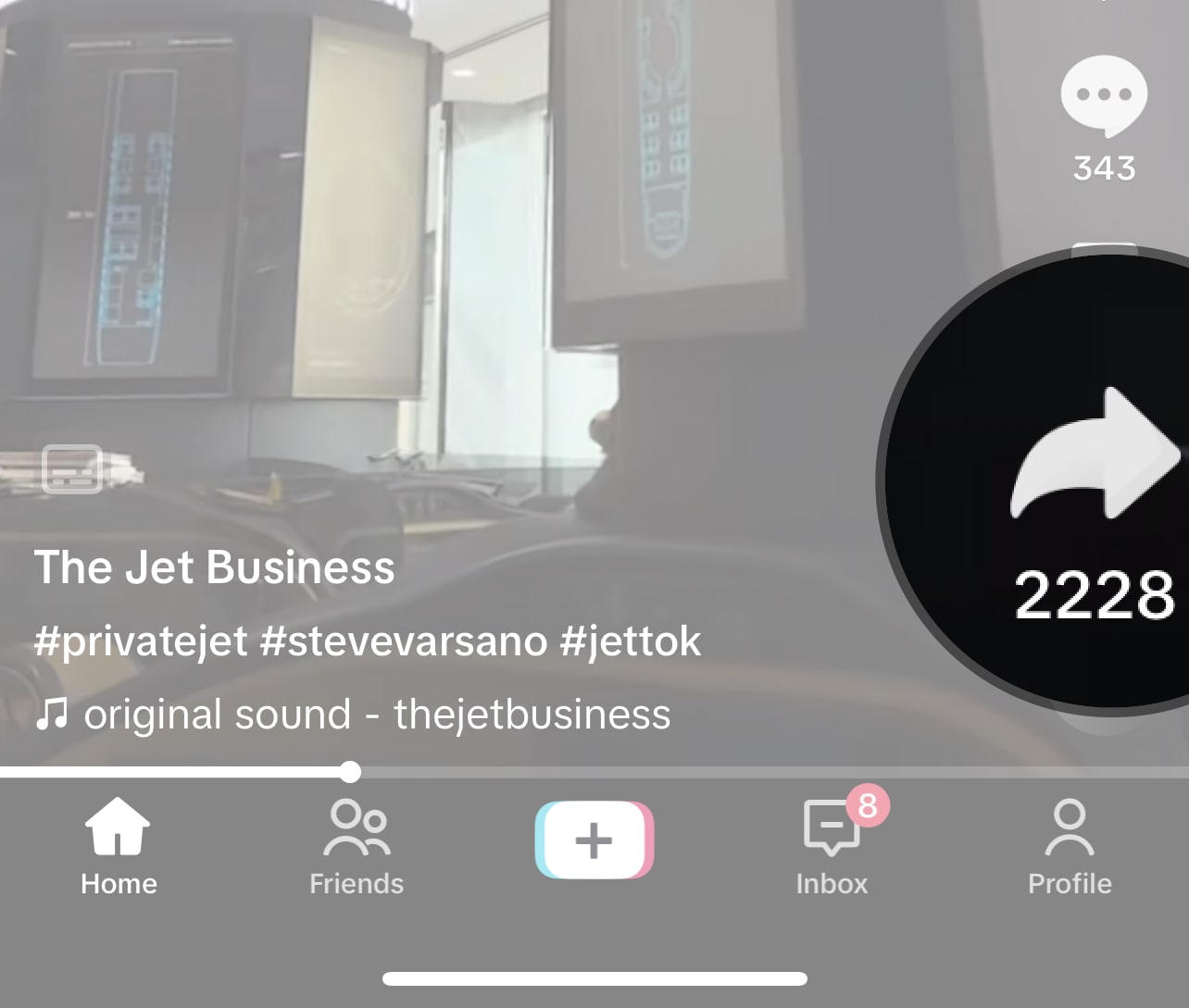 how to open tiktok share menu